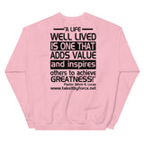S.W.A.T.E.E.N.S. Sweatshirt with Inspirational Quote on the Back