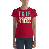 Mother's Day Products: Fierce Grandma-Women's Short Sleeve T-Shirt
