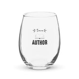 Stemless wine glass