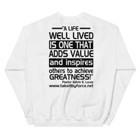 S.W.A.T.E.E.N.S. Sweatshirt with Inspirational Quote on the Back